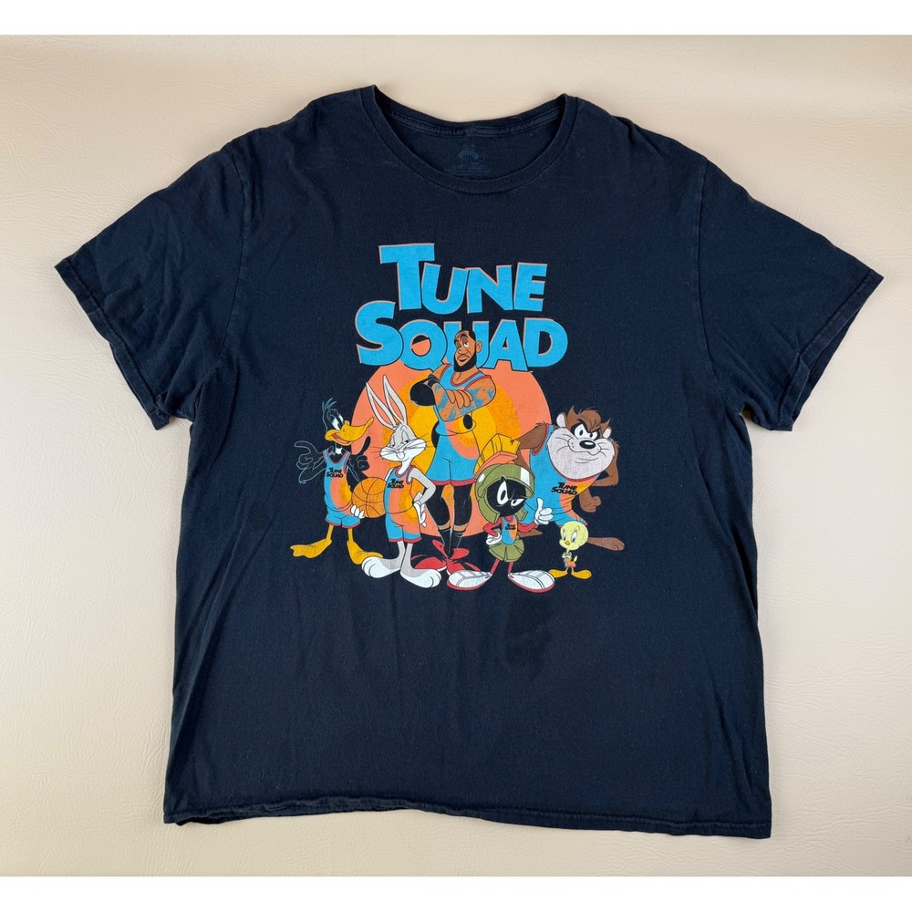 Graphic Streetwear T-Shirt Space Jam Tune Squad LeBron James‎ XL Space Jam